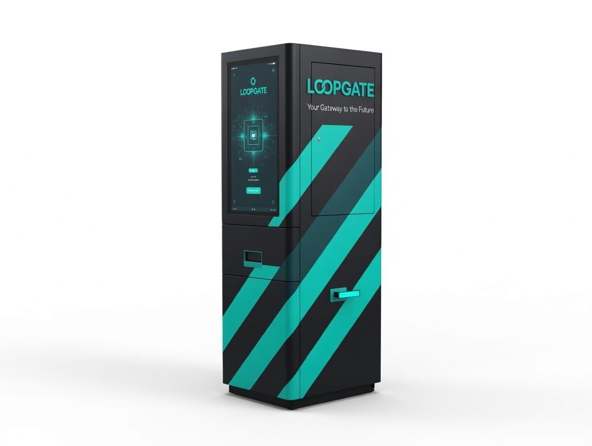 LOOPGATE Kiosk-Terminal im Brand-Design