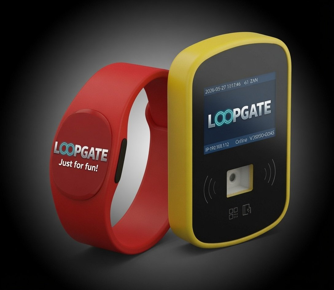 LOOPGATE RFID- & QR-Reader mit Wristband